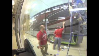 Tiffin Allegro Bus 45LP Motor Coach Build Time Lapse  Day 8 [upl. by Ikilisav]