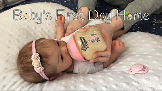 Relaxing Reborn Video Baby’s First Day Home From The Hospital  Name Review🧸 Reborn Roleplay [upl. by Nosnevets396]