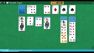 Klondike Adventure Final Challenge 20  Microsoft Solitaire [upl. by Annaierb]