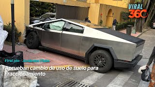 Tesla Cybertruck se estrella contra casa en la Ciudad de México [upl. by Neilson]