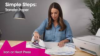 Review of Transfer Paper for Iron or Heat Press by PPD [upl. by Akirdnwahs]