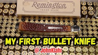 My First Bullet KnifeThe Remington R1273 Master Guide Large Bullet Knife [upl. by Ayotnahs]