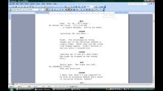 How to Use Microsoft Word for Screenwriting  Microsoft Office Software [upl. by Teerpnam]