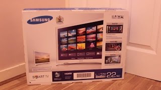 Samsung UE22H5610 22inch Smart TV  Unboxing HD [upl. by Doownil]