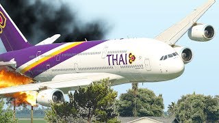 Airbus A380 Crashes Immediately After Take Off  Xplane 11 HD [upl. by Rubin]