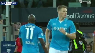 Scott McTominay Debut Performance vs Cagliari Cagliari vs Napoli 04 All Goals Highlights [upl. by Nnewg942]