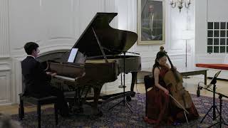 B Britten Sonata in C for Cello and Piano Op 65  Benjamin T Rossen piano amp Amy Goto cello [upl. by Killoran]