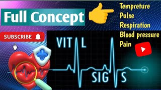 Vital Sign  Full Concept Of Temperature Pulse Respiration B P SPO2 in Hindi [upl. by Niram]