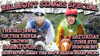 Belmont Live Bet Stream  Saratoga  Churchill  Gulfstream  Woodbine  Santa Anita  Sat June 8th [upl. by Donough768]