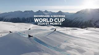 FIS Snowboard amp Ski Cross World Cup Corviglia St Moritz 2024 Trailer [upl. by Aihsatal]