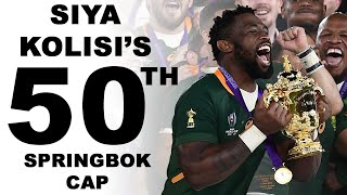 Siya Kolisis 50th Springbok Cap [upl. by Atsyrc]