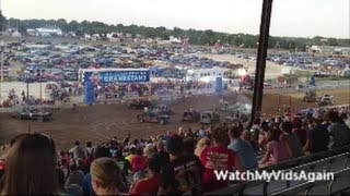 2013 Indiana State Fair Demolition Derby Modified Heat 1 [upl. by Fulvia82]