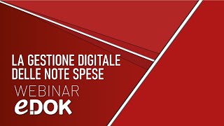 Webinar La gestione digitale della Nota Spese [upl. by Inal]