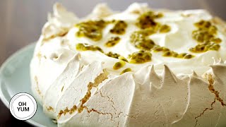 Professional Baker Teaches You How To Make PAVLOVA [upl. by Nonnair]