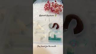 Resin Alphabet Keychain resin handmade resincrafts art trending shorts viralvideo [upl. by Meensat173]