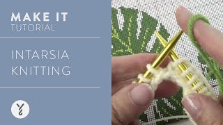 Intarsia Knitting Tutorial  Step by Step [upl. by Mahan]