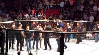 UFC 166 Cain Velasquez vs Junior Dos Santos winner announcement [upl. by Arline783]