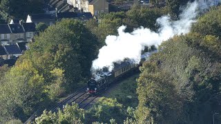 35028 Clan Line over the Luton Arches  Belmond Golden Age of Travel  241024 [upl. by Feldman]