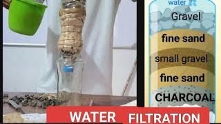 water 💦 FILTRATION amazing experiment vidyadhara viralvideo जल निस्पंदन bottle 🍾 old method [upl. by Sephira471]