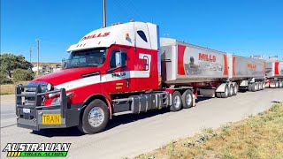 Australian Freightliner Road Train Compilation 1 [upl. by Ahsyas]