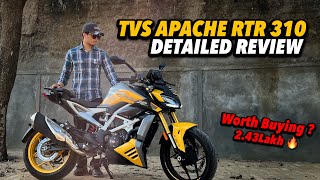 2024 Tvs Apache RTR 310 Detailed Review  Better than 390 Duke [upl. by Novehs]