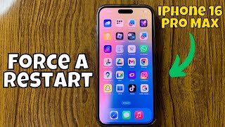 How To Force A Restart on iPhone 16 Pro Max Tutorial [upl. by Arual]