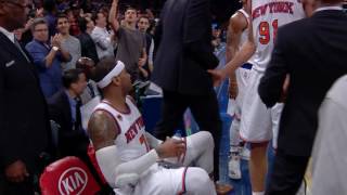 Carmelo Anthony Hits the CLUTCH Game Winning Shot l 112516 [upl. by Glory]