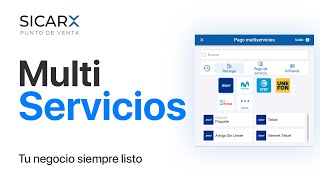 Recargas y pago de servicios en SICAR X  Multiservicios [upl. by Eidaj]