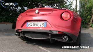 Alfa Romeo 4C  LOUD sounds revs tunnel run fly by [upl. by Entirb]