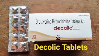 Decolic Tablets composition DrotaverineReview in bengali uses benefitsside effect [upl. by Ehrsam]