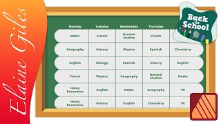 Create a Back to School Timetable in Affinity Publisher [upl. by Silletram]