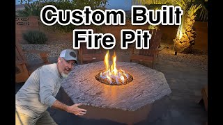 CUSTOM BUILT FIRE PIT START TO FINISH [upl. by Arod]