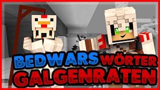 Ratet mit Galgenmännchen mit BEDWARS Wörtern Lumpi vs Minimichecker [upl. by Stutman]