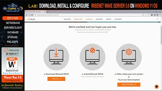 Wisenet Lab  DOWNLOAD INSTALL amp CONFIGURE WISENET WAVE SERVER ON WINDOWS 11 OS [upl. by Wycoff]