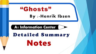 Summary Of The Play Ghosts By Henrik Ibsen  Ghosts By Henrik Ibsen Summary Notes  Ghosts Summary [upl. by Mariande]