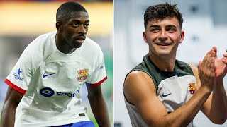 Barcelona Transfer News RoundUp ft Ousmane Dembele amp Pedri [upl. by Ellehcyt253]