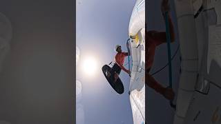 Wingfoil backflip slow Motion in Dakhla  inside view  with Duotone 2025 gear [upl. by Aitercul]