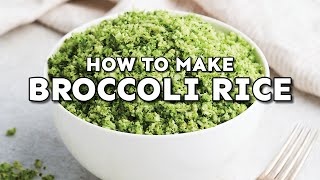 How To Make Broccoli Rice 3 Ways [upl. by Itoyj]