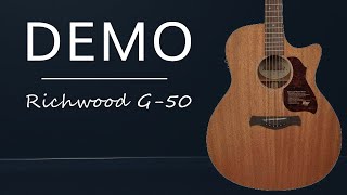 Richwood G50CE DEMO  Muziekhuis Souman [upl. by Trebloc352]