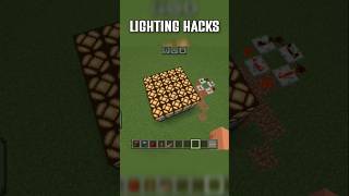 Minecraft Lighting Hacks 🤯 [upl. by Atneciv552]