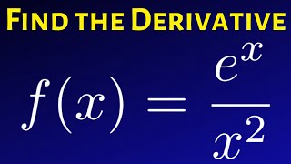 Derivative of fx  exx2 [upl. by Nnylakcaj351]