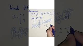 Transpose of matrix shorts short maths matrixconcepts matrix [upl. by Enoitna]