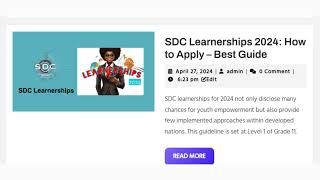 Discover and Learn How To Apply for Learnerships 2024 in South Africa Best Guide [upl. by Leiand]