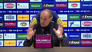 ALLEGRI post FrosinoneJuve 12 conferenza stampa quotFelice di Yildiz lho tolto per Vlahovicquot [upl. by Elleraj]