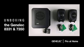 Unboxing the Genelec 8331 monitors amp 7350 subwoofer [upl. by Nnylarat]