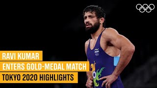 Ravi Kumars incredible semifinal comeback to fight for gold  Tokyo2020 Highlights [upl. by Audrie]