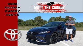 Is the 2022 Toyota Camry XSE V6 the best sedan to buy Walk around review and test drive [upl. by Adraynek]