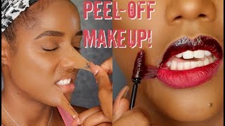 PEEL OFF MAKEUP amp LIPGLOSS TINT TATTOO  Ellarie [upl. by Newcomb292]