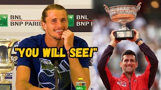 Alexander Zverev quotYou will see Djokovic will be at his BEST at RGquot  Rome 2024 [upl. by Cherry36]