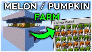 The BEST Pumpkin amp Melon Farm in Minecraft 121 Tutorial [upl. by Plath552]